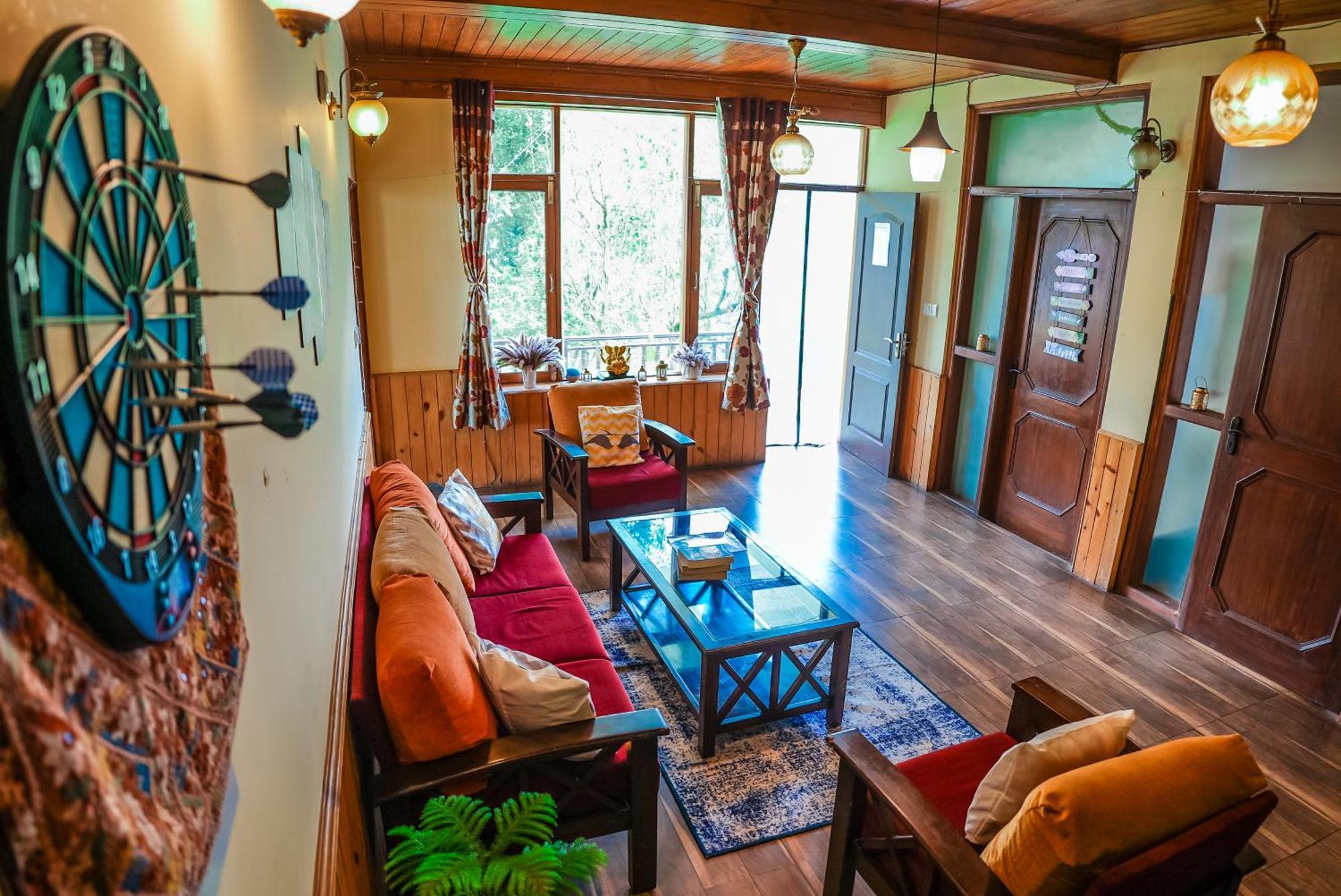 The Manu Emerald # Farmhouse # Top Selling Cottage In Manali # Peaceful Heritage Cozy Stay # Lawn With Bonfire # Most Awarded Exterior photo